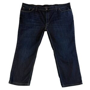 LEVIS 541 Athletic Taper Stretch Big & Tall‎ 99% Cotton Dark Jeans 54x29 #566